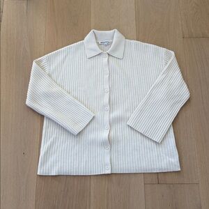 Reformation Fantino Cashmere Ribbed Cardigan